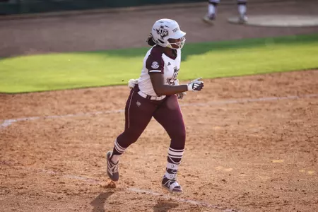 COLLEGE STATION, TX - April 22, 2025 - Kylei Griffin #35 of the Texas A&M Aggies during the game between the Louisiana Ragin' Cajuns and the Texas A&M Aggies at Davis Diamond in College Station, TX. Photo By Julianne Shivers/Texas A&M Athletics