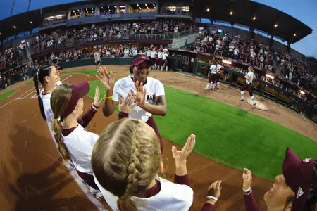 COLLEGE STATION, TX - April 25, 2025 - Kylei Griffin #35 of the Texas A&M Aggies during the game between the Arkansas Razorbacks and the Texas A&M Aggies at Davis Diamond in College Station, TX. Photo By Evan Pilat/Texas A&M Athletics