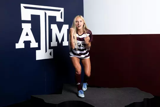 Savannah Hutchins at her media day portrait shoot.