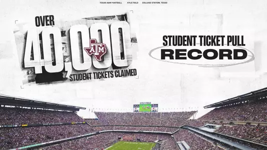 Over 40,000 STudent TIckets CLaimed - Student Ticket Pull REcord