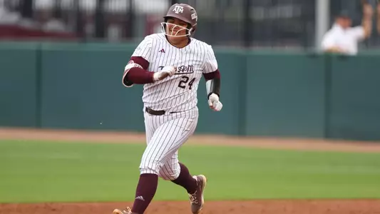 COLLEGE STATION, TX - March 30, 2025 - Mya Perez #24 of the Texas A&M Aggies during the game between the Loyola Marymount Lions and the Texas A&M Aggies at Davis Diamond in College Station, TX. Photo By Evan Pilat/Texas A&M Athletics