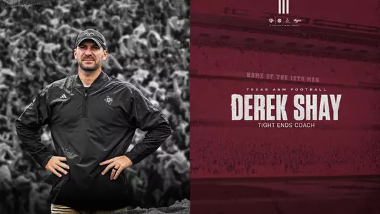 Texas A&M head football coach Mike Elko announced Friday the hiring of Derek Shay as the Aggies’ tight ends coach.