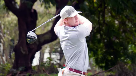 Jack Usner clobbers a drive on day 2 of the John A. Burns Intercollegiate