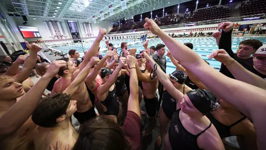 COLLEGE STATION, TX - January 23, 2026 - During the game between the Alabama Crimson Tide and the Texas A&M Aggies at Rec Center Natatorium in College Station, TX. Photo By Carter Bradley/Texas A&M Athletics