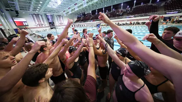 COLLEGE STATION, TX - January 23, 2026 - During the game between the Alabama Crimson Tide and the Texas A&M Aggies at Rec Center Natatorium in College Station, TX. Photo By Carter Bradley/Texas A&M Athletics