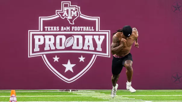 Texas A&M held its annual football Pro Day event on Wednesday with all 32 NFL organizations sending representatives in attendance.