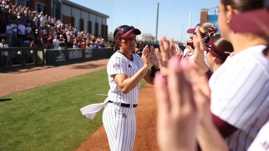COLLEGE STATION, TX - March 01, 2026 - Tallen Edwards #44 of the Texas A&M Aggies during the game between the Louisiana Ragin' Cajuns and the Texas A&M Aggies at Davis Diamond in College Station, TX. Photo By Evan Pilat/Texas A&M Athletics