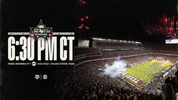 ESPN, in conjunction with the SEC, announced Tuesday the kickoff time for this year’s Cotton Holdings Lone Star Showdown between Texas A&M and Texas.