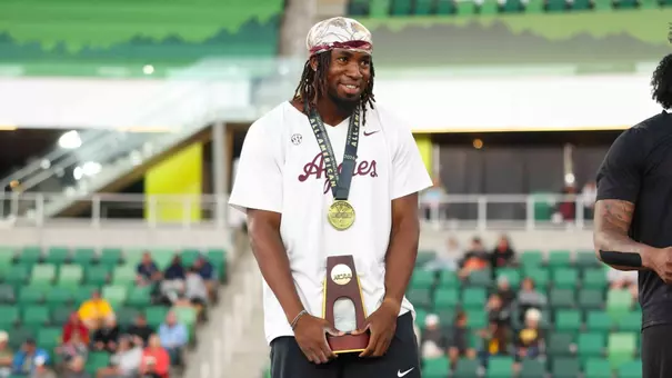 Zaza Smiling on NCAA Podium