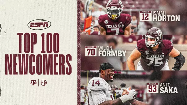 Football ESPN Top 100 Newcomers Graphic
