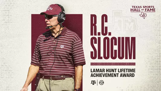 RC Slocum Lamar Hunt Lifetime Achievement Award Web Graphic