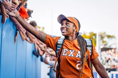 Janae Jefferson greets the fans prior to the Arizona game