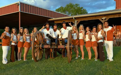 Texas Cheer Orange & White Kickoff