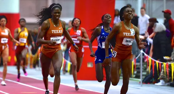 140301 Ashley Spencer and Courtney Okolo at Big 12
