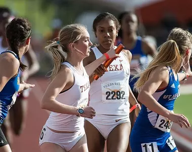 140327 Connor Ward and Marielle Hall at Texas Relays