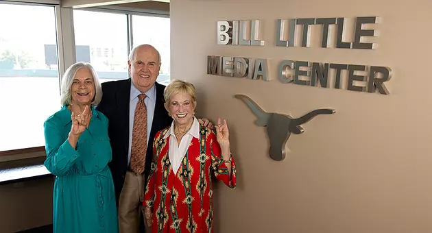 Marian Dozier and Bill Little in Bill Little Media Center