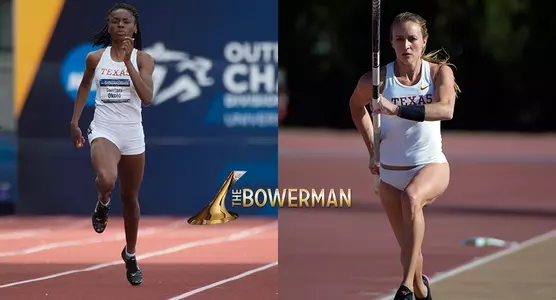 Courtney Okolo, Kaitlin Petrillose Bowerman Logo