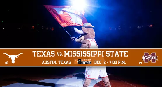 Texas vs. Mississippi State WBB Preview Graphic