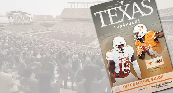 Texas Football Digital Guide presented by Austin American-Statesman for Oklahoma State game