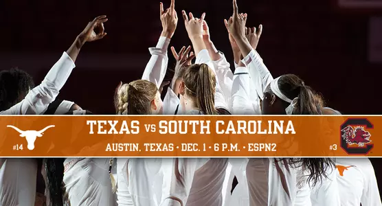 Texas vs. South Carolina WBB Preview Graphic