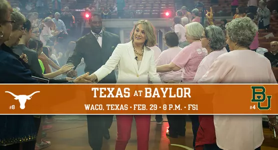 Texas vs. Baylor WBB 2 Preview Graphic