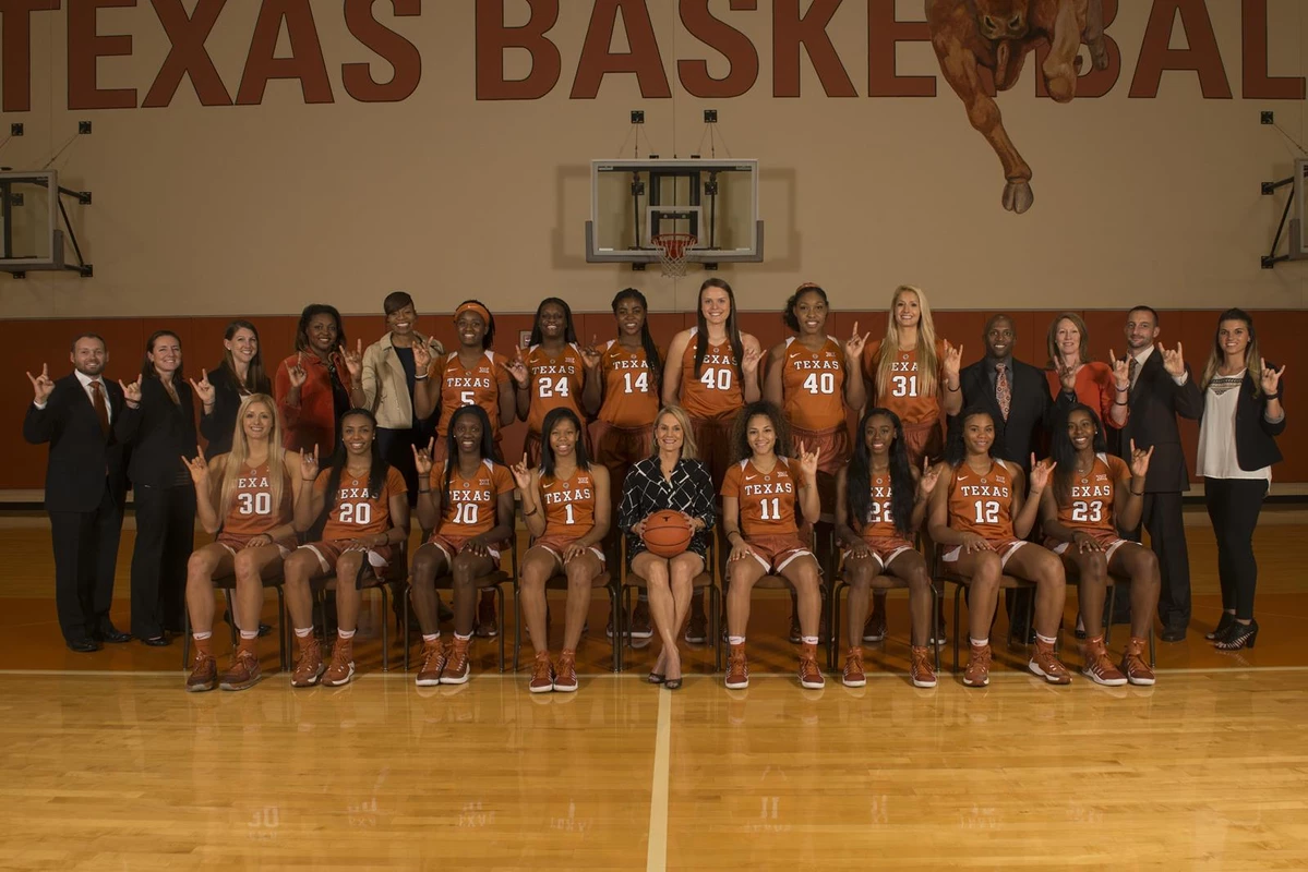 Texas WBB Team Photo 2016-17