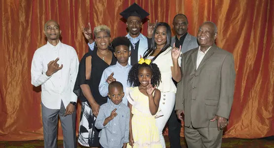 T.J. Ford, family at May 19 2017 graduation