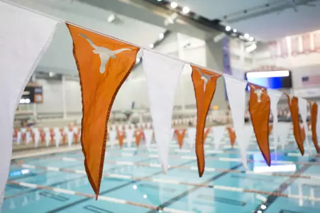 Jamail Texas Swim Center flags