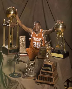 Kevin Durant 2007 National POY trophies