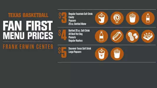 Texas Basketball 'fan first' concessions