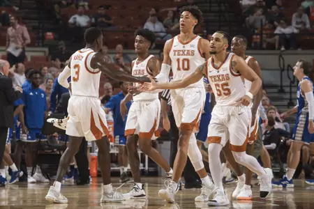 Men's Basketball team in season opener vs E Illinois