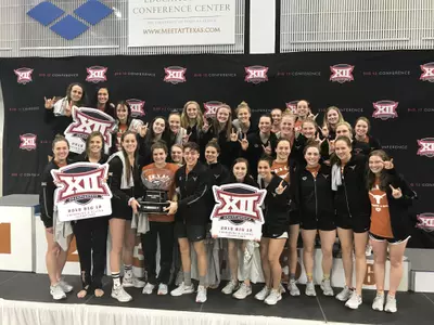 2018 women's swimming and diving big 12 champions