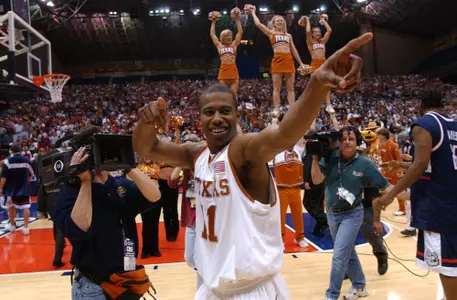 T.J. Ford after UConn Sweet 16 win in 2003
