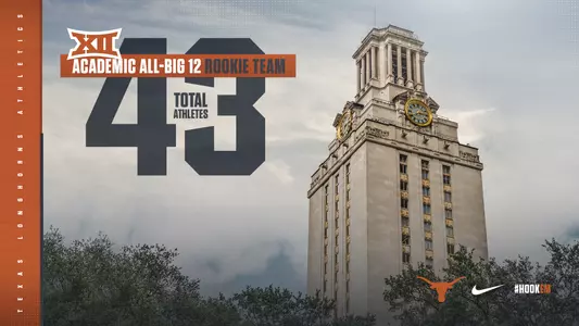 2018 academic all-big 12 rookie team graphic