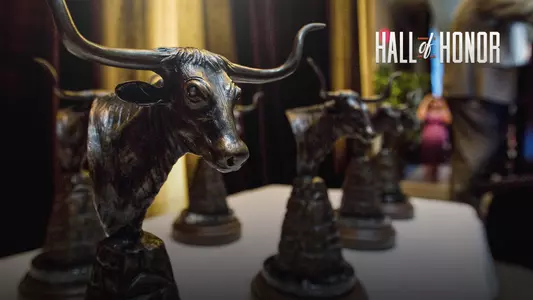 2018 Longhorn Hall of Honor trophies