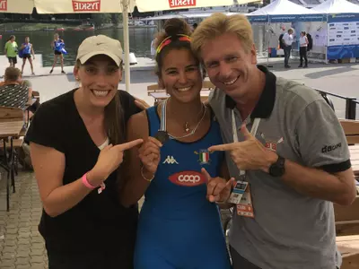 Claudia Destefani U23 World Rowing Champs silver medal