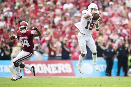 Brandon Jones INT vs. Oklahoma - 2018 Red River Showdown