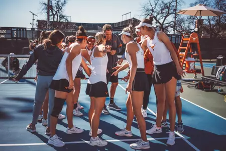 team pre-match huddle vs Iowa