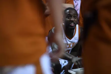 Courtney Ramey in team huddle