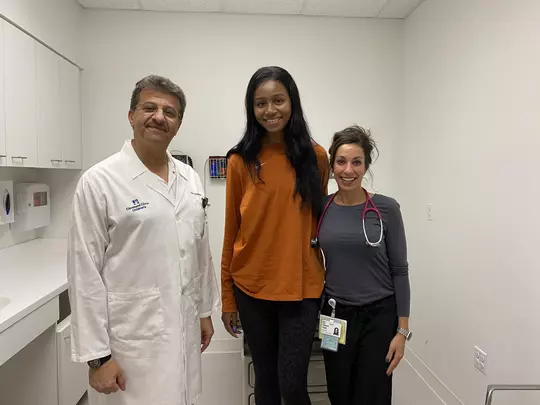 Asjia O'Neal and doctors