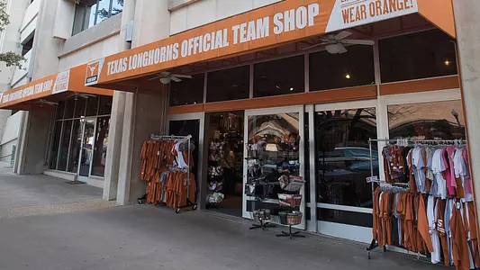 Texas Longhorns official Team Shop exterior