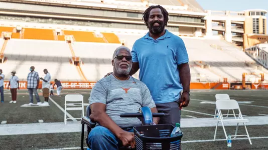 Earl Campbell and Ricky Williams - Campbell-Williams Field dedication