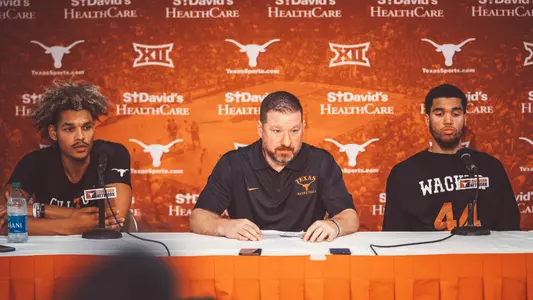 post-game press conference Texas Lutheran