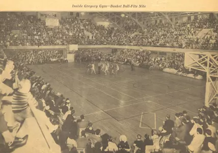 Gregory Gym historical basketball image 1934