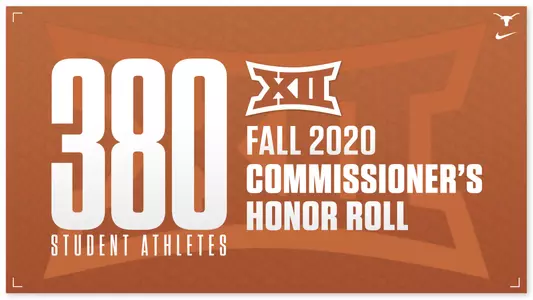 2020 Big 12 Fall Commissioner's Honor Roll Graphic