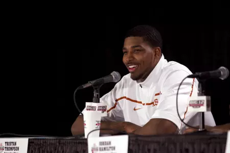 Tristan Thompson presser at Texas
