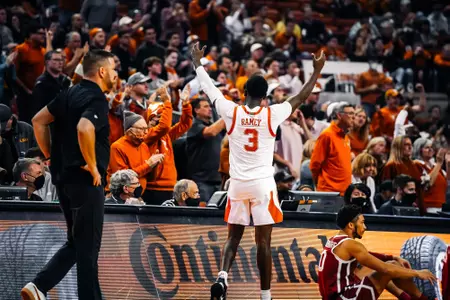 Texas fans at the Erwin Center vs OU