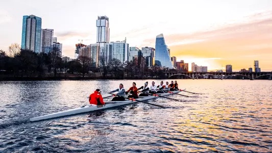 Rowing Practice Austin Skyline Sunrise