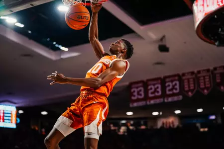 Jabari Rice competes against Oklahoma.
