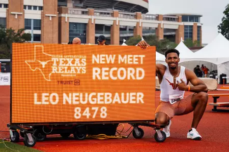Leo Neugebauer Texas Relays Decathlon Champion